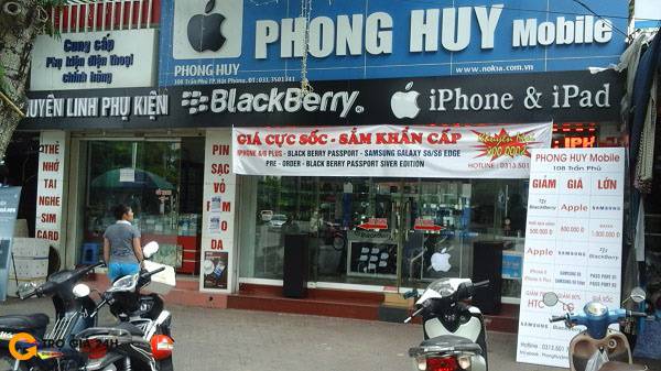 Dịch vụ thiết kế website cho cửa hàng điện thoại Phong Huy Mobile Hải Phòng