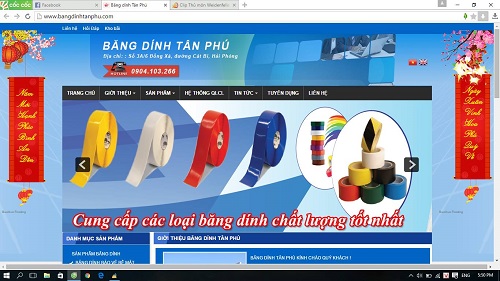 hiết kế web CÔNG TY TNHH SX & TMDV TÂN PHÚ.